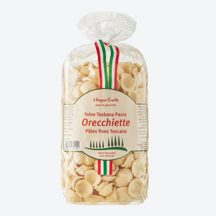 Traditionelle Pasta: Orecchiette, Bronze, Bronzepasta
