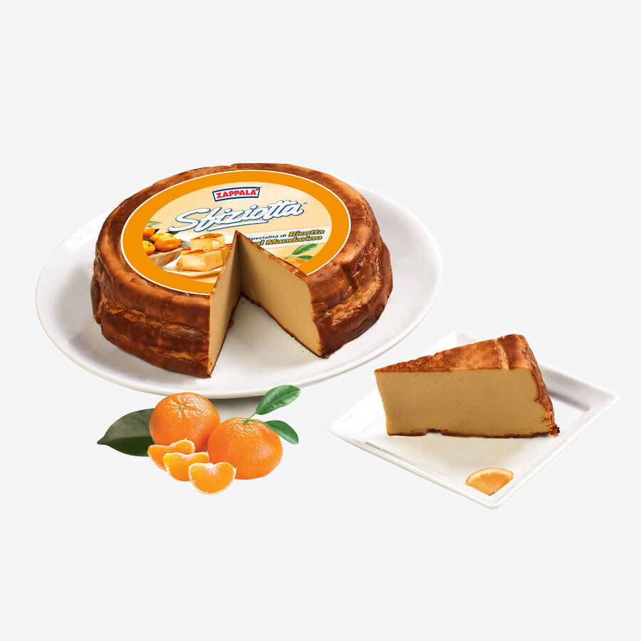 Traditioneller sizilianischer Ricotta-Kuchen mit Mandarine