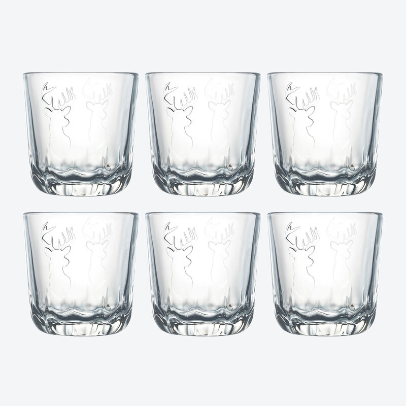 Trinkglas-Serie Hirsch: Getränke stilvoll genießen
