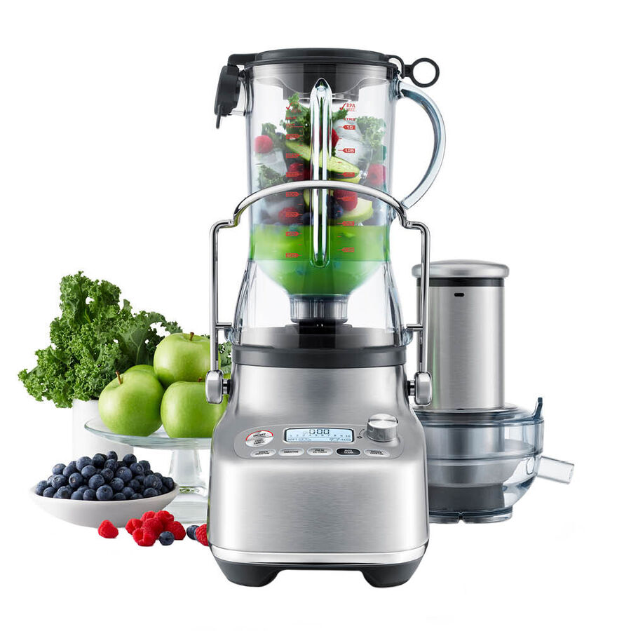 Vario Juicer: Hochleistungs-Kaltentsafter und -Standmixer in einem Gert
