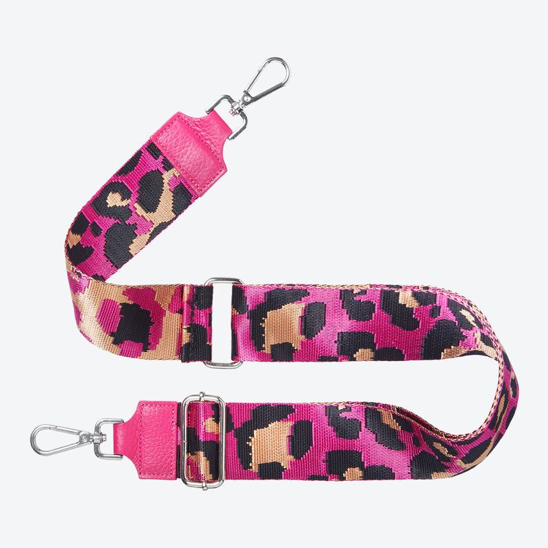 Web-Taschenband Leo, Pink/Schwarz/Bronze zum Austauschen, Hfttasche, Handtasche, Geldbrse, Handytasche, Tasche, Bauchtasche