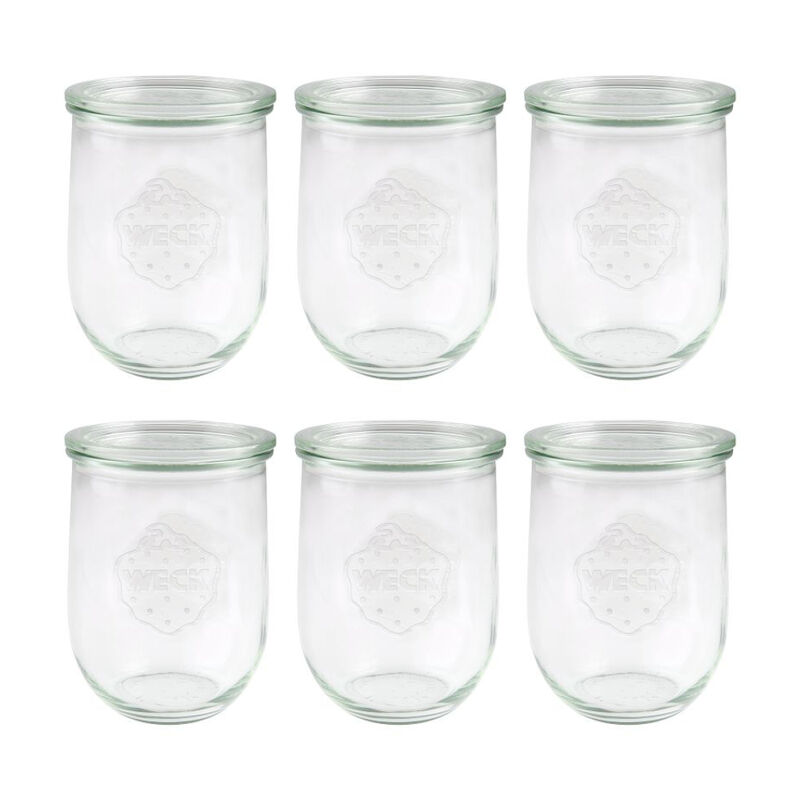 12 Weck Gläser 580ml Tulpenglas 1/2L Sturzglas Einweckglas Einmachglas Einkochen 