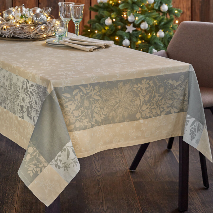 Weihnachtliche Jacquard-Tischdecken, Jacquard-Tischwsche, Tischdecke