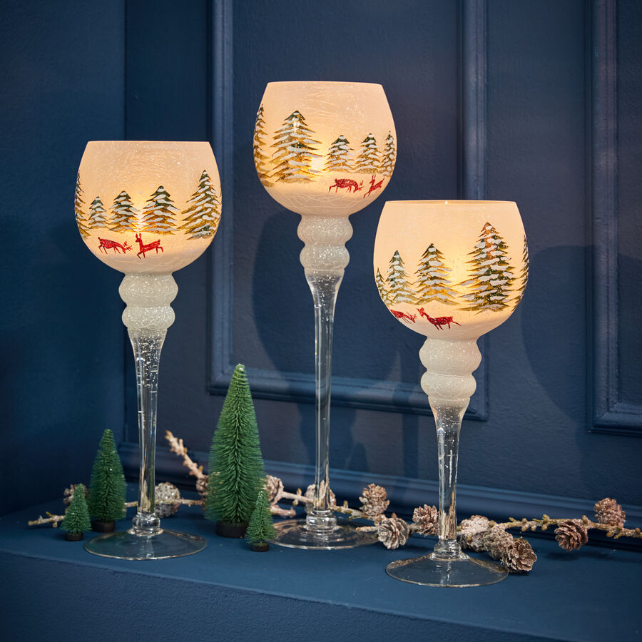 Weihnachtliche Windlichter in Kelchform Julia Grote Shop