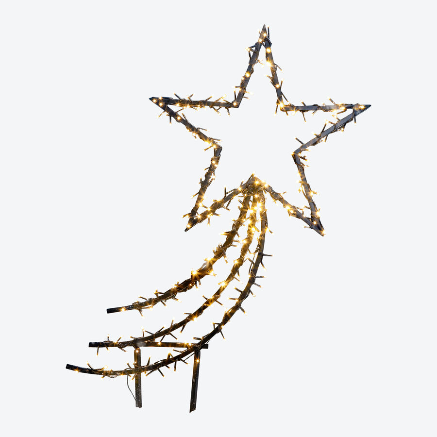 Weihnachtsbeleuchtung in Form eines Kometen mit 300 LEDs, Leuchtstern