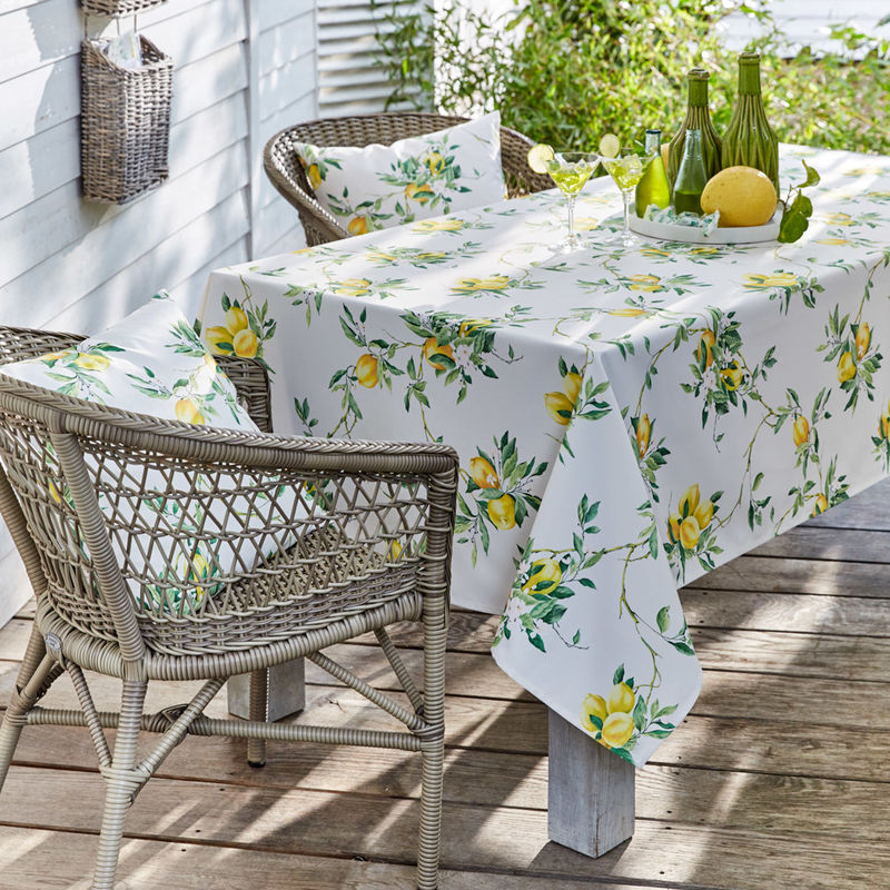 Zitronen-Tischwäsche: Sommerlich, farbenfroh, pflegeleicht