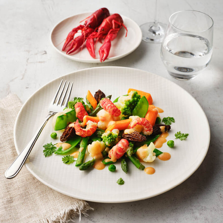 Leipziger Allerlei mit Flusskrebsen Rezept | Hagen Grote Shop
