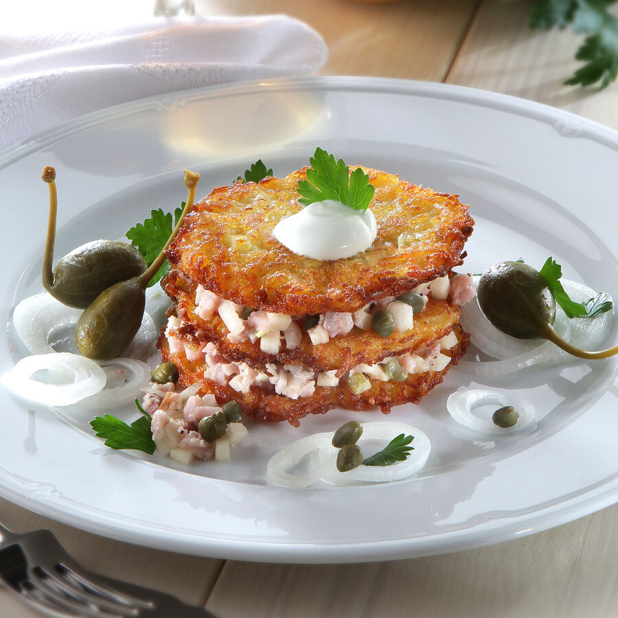 Matjes Tartar mit Rösti Rezept | Hagen Grote Shop