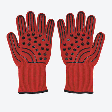 Produktbild fr ' Bis 500 C feuerfest: Elastische Hitzeschutz-Handschuhe mit rutschfestem Profil'