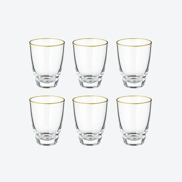 Produktbild fr ' Wasserglas Rubens mit splmaschinenfestem Goldrand'