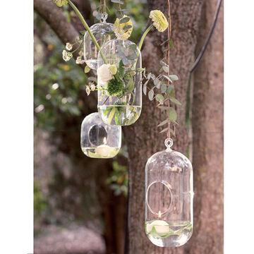 Originelle Glash�nger als Windlicht, Vase oder Pflanztopf