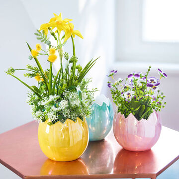 Eierschalen-�bert�pfe: Kleiner Fr�hjahrsgru� mit gro�er Wirkung