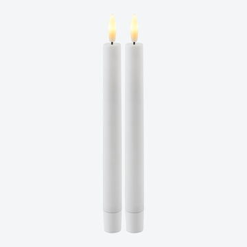 Produktbild fr '2er-Set Echtwachs LED-Stabkerzen, 25 cm hoch'