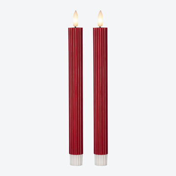 Produktbild fr '2er-Set LED-Stabkerzen Echtwachs'