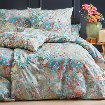 Produktbild fr '3-teilige Mako-Satin-Bettwsche in zarten Pastelltnen'