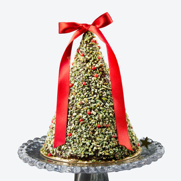 Produktbild fr '3D-Schokoladen-Tannenbaum (70 %) mit Pistazien-Hlle - 350 g'