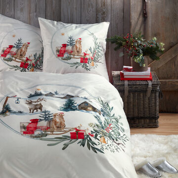 Produktbild fr 'Anschmiegsame Satin-Bettwsche fr die Weihnachtszeit'