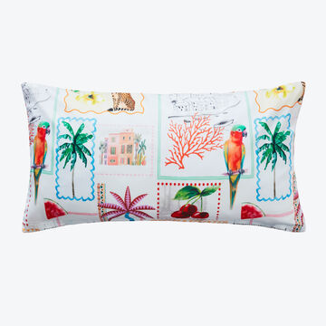 Produktbild f�r 'Apelt Satin-Kissenbezug Bahia mit Patch-Muster aus GOTS-Bio-Baumwolle, 40/80 cm'