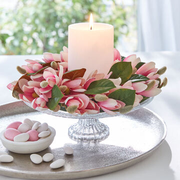 Produktbild fr 'Attraktiver Frhlingskranz mit ppigen Magnolien'