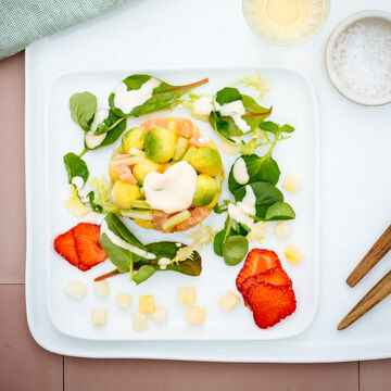 Produktbild fr 'Avocado-Lachstatar mit Honig-Senfcreme'
