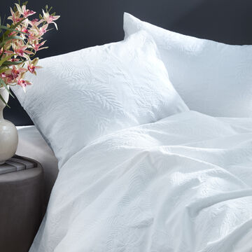 Produktbild f�r 'Baumwoll-Bettw�sche - Matelass� mit eingewebtem Palmen-Motiv, 2 Gr��en'