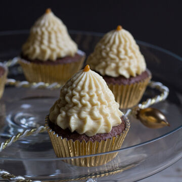 Produktbild fr 'Brownie Cupcakes mit Karamell und Spekulatius'