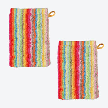 Produktbild f�r 'Caw� Bunte Handt�cher - Waschhandschuh gestreift'