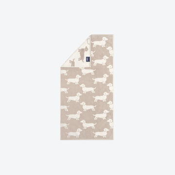 Produktbild f�r 'Dackel-Handtuch aus nachhaltiger Baumwolle, 2 Farben'