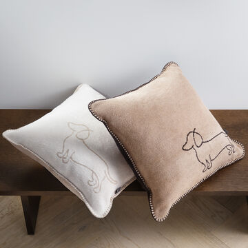 Produktbild f�r 'Dackel-Kissen mit Paspel - 2 Farben'