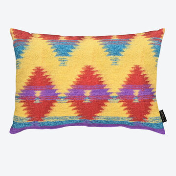 Produktbild fr 'Dekokissenhlle Mexiko, geometrisches Muster - 65 % Wolle, 35 % Polyester, 40/60 cm'
