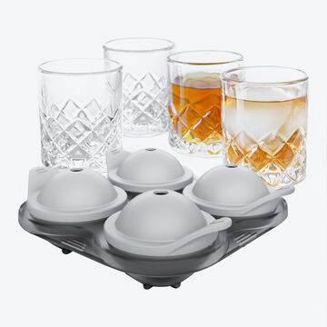 Produktbild f�r 'Drink-Set: Spirituosen mit attraktiven Eiskugeln servieren'