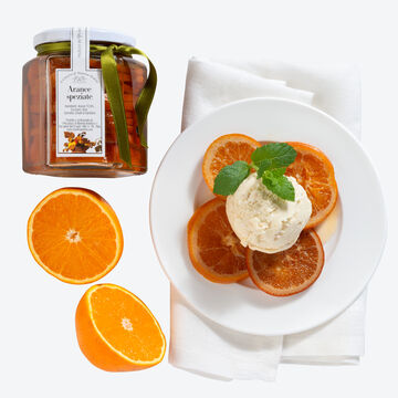 Produktbild fr 'Eingelegte sizilianische Frchte Orange-Weiwein - 400 g'