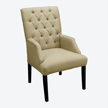 Produktbild f�r 'Eleganter Chesterfield Armlehnstuhl Home&nbsp;in Stoffvariante Velours'