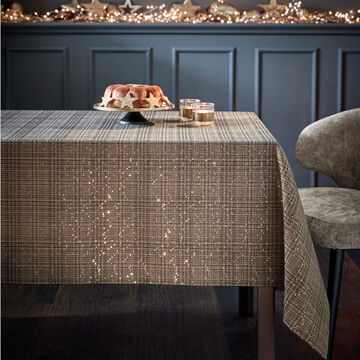 Produktbild fr 'Festlich glitzernde Jacquard-Tischdecke mit Pailletten'