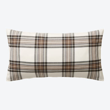 Produktbild fr 'Flanell-Kissenbezug 40 x 80 cm Schottenkaro - 100 % veredelte Baumwolle'