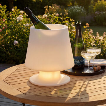 Produktbild f�r 'Flaschenk�hler-Lampe mit LED-Farbwechsel, Akkubetrieb'