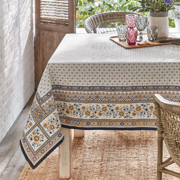 Produktbild fr 'Florale Tischdecke in schwerer Double-Jacquard-Qualitt'