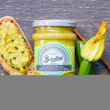 Produktbild fr 'Franzsische Gemse-Aufstriche: Bio-Zucchini-Aufstrich mit Curry'