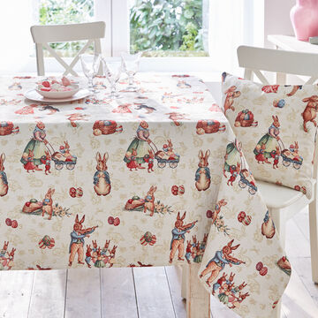 Produktbild fr 'Frhlingshafte Tischdecke mit niedlichem Hasen-Gru'