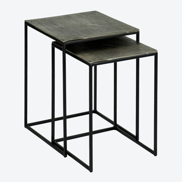 Produktbild fr 'Funktionales Lambert Beistelltisch-Set mit edlem Graphit-Finish, Wohnzimmertisch, Couchtisch, Beistelltisch'