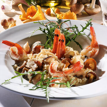 Produktbild fr 'Garnelen-Pilz Risotto'