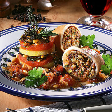 Produktbild fr 'Gefllter Kalmar in Mallorquinischer Sauce'