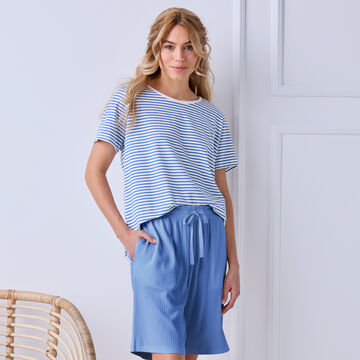 Produktbild fr 'Geringeltes Halbarm-Shirt mit skandinavischem Charme'