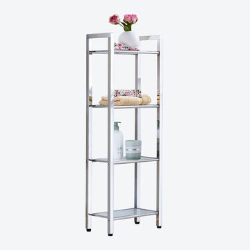 Produktbild fr 'Glasregal 4er schmal: Elegante Glasregale ergnzen jedes Wohn- und Badambiente'