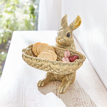 Produktbild fr 'Goldhase mit Korb fr Ostern und das ganze Jahr'