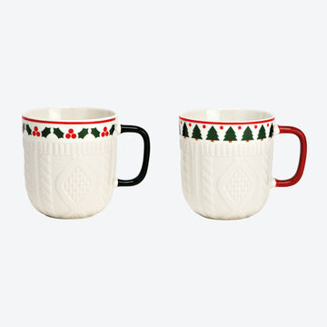 Produktbild fr 'Heie Schokolade, Tee, Kaffee, Glhwein aus winterlichen Porzellanbechern genieen'