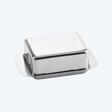 Produktbild fr 'Immer saubere, streichzarte Butter: Edelstahl-Butterdose frs Khlschrank-Butterfach'