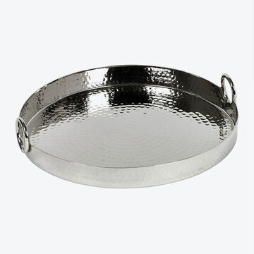 Produktbild fr 'Lambert Tablett Panya - Aluminium, rund, /H 40/8 cm'