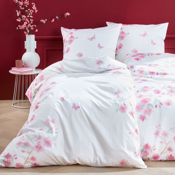 Produktbild f�r 'Mako-Satin-Bettw�sche Bl�tenzweig - 100 % veredelte Baumwolle, b�gelleicht'