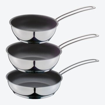 Produktbild f�r 'Mini Portions-Pfannen im 3er Set &ndash; � 14/16/18 cm'